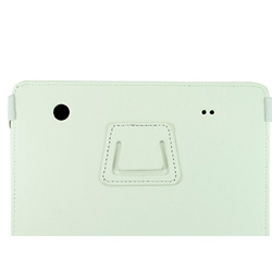 White Leather Tablet Case Cover 8"