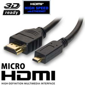 HDMI-Stecker auf Micro HDMI Stecker Kabel (2m)