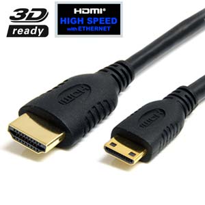 Cble HDMI Mle vers Mini HDMI Mle (2m)