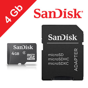 SanDisk 4Gb Micro SDHC Card