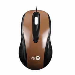 USB Optical Mouse Scroll Curve Brown